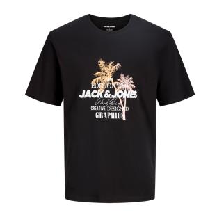 T-Shirt Noir Garçon Jack & Jones Jjgradient vue 0