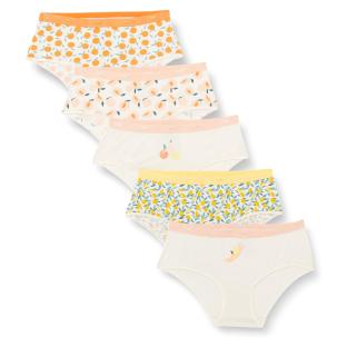 X5 Culottes Blanches Imprimés Tropical Blanc Femme DIM D4C20 pas cher