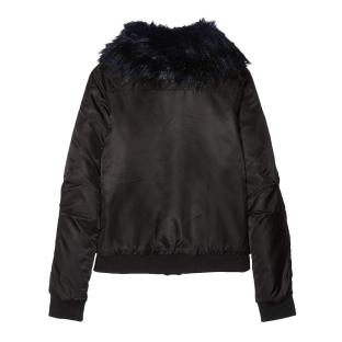 Blouson Noir Fille Teddy Smith Bruny vue 2