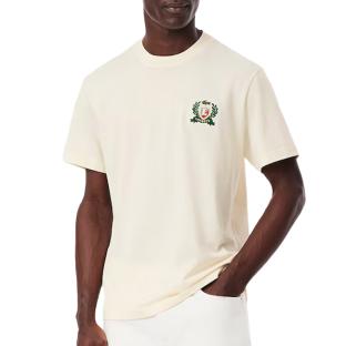 T-shirt Beige Homme Lacoste French Mad vue 0