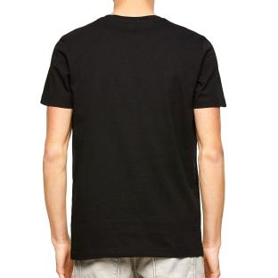 T-Shirt Noir Homme Diesel Maglietta A02558 vue 2