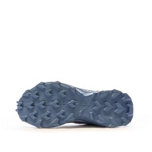 Chaussures de trail Bleu/Beige Femme Salomon Sagacross W vue 5