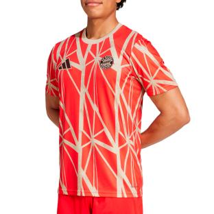 Bayern Munich Maillot Prématch Rouge Homme Adidas 24/25 vue 0