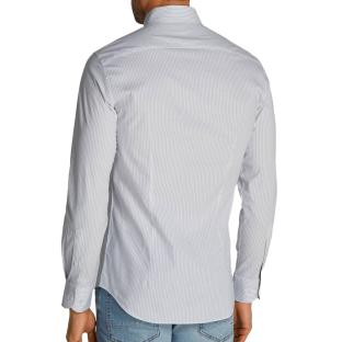 Chemise Blanche/Bleu Homme Tommy Hilfiger Poplin vue 2