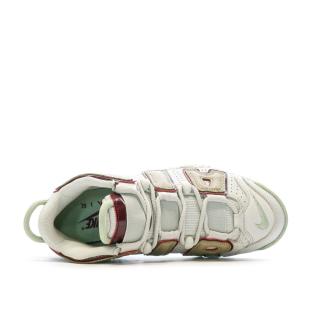 Baskets Blanches/beiges Femme Nike Air More Uptempo vue 4