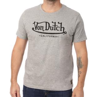 T-shirt Gris Homme Von Dutch Best pas cher