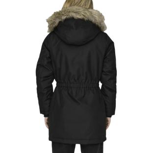 Manteau Noir Femme Only Liris Fur vue 2