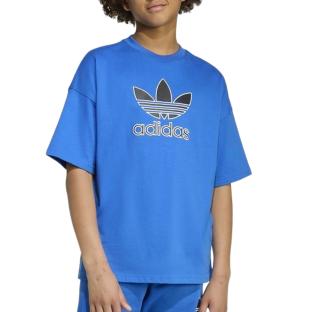 Camiseta azul unisex Adidas JV8557 ver 0
