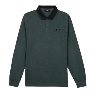Polo Manches Longues Vert Homme TBS PEKANPOL vue 0