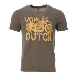 T-shirt Kaki Homme Von Dutch OG2 pas cher