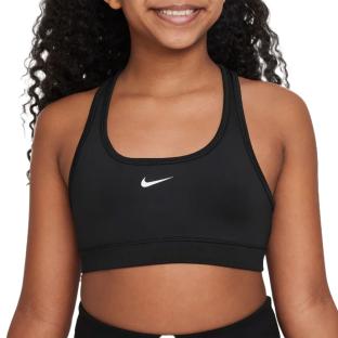 Brassière Noires Fille Nike Swoosh pas cher