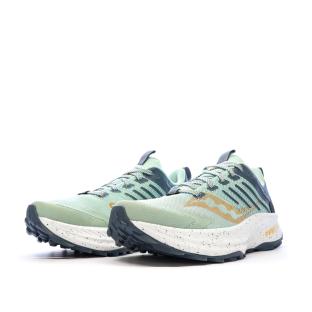 Chaussures de trail Bleu Femme Saucony Ride vue 6