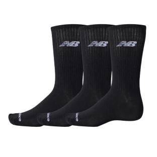 x3 Paires de Chaussettes Noires Homme New Balance Crew pas cher