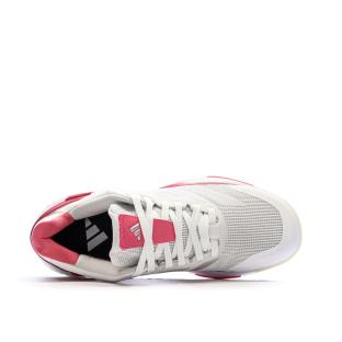Chaussures de padel Blanc/Rose Femme Adidas Crazyquick Boost Padel vue 0