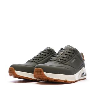 Baskets Grises Homme Skechers Uno vue 6
