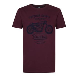 T-shirt Bordeaux Homme Petrol Industries Classic pas cher