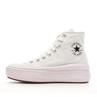 Baskets Blanches Femme Converse Chuck Taylor All Star Move 568498C pas cher