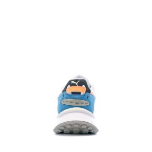 Basket Blanche Garçon Puma Wild Rider vue 3