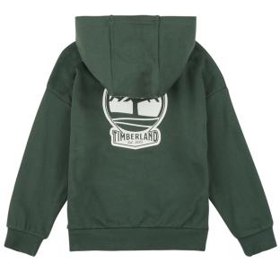 Dunkelgrünes Sweatshirt mit Reißverschluss für Jungen von Timberland T60451 Ansicht 0