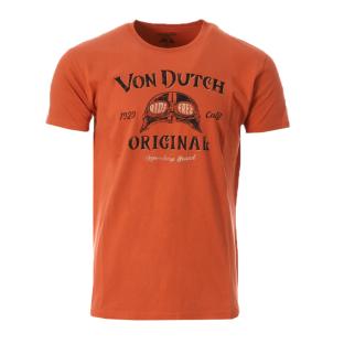 T-shirt Rouge Homme Von Dutch Glas pas cher