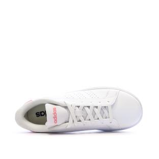 Baskets Blanches Fille/Femme Adidas Advantage Base 2.0 vue 4