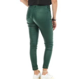 Pantalon skinny enduit Vert Foncé Monday Premium vue 2
