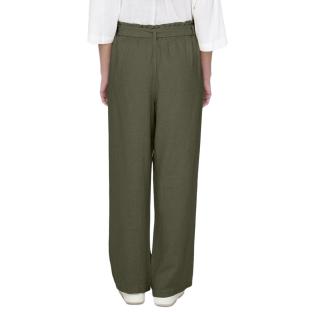 Pantalon en lin Kaki Femme JDY Say vue 2