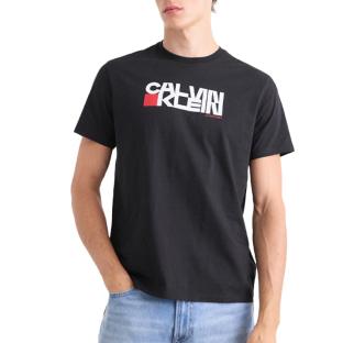 T-Shirt Noir/Rouge Homme Calvin Klein Jeans LV04RD814G vue 0