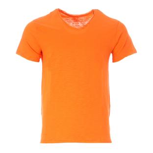 T-shirt Orange Homme American People Sunny pas cher