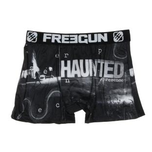 Boxer Noir/Gris à Imprimés Homme Freegun HAU pas cher