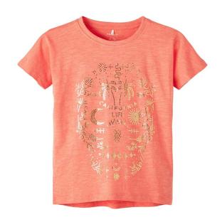 T-shirt Orange Fille Name it falivibes vue 0