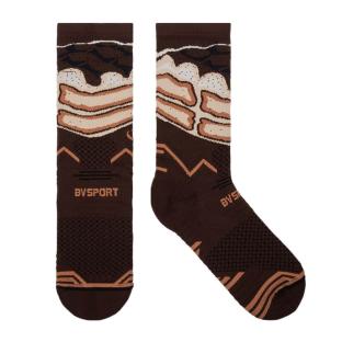 X1 Paires de Chaussettes Marron BV SPORT Trail Biere vue 0