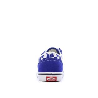 Baskets Bleu Garçon Vans Old Skool V Check vue 3