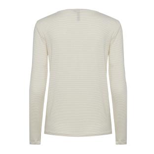 T-Shirt Manches Longues Blanc/Doré Femme Pieces Billo vue 2