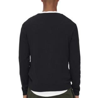 Pull Noir Homme Only & Sons Life Crew Knit vue 0