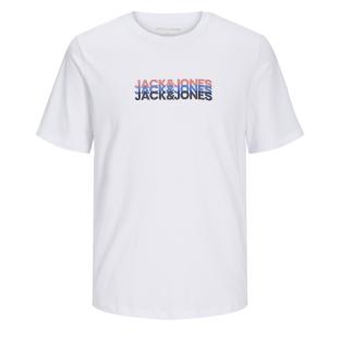 T-Shirt Blanc Garçon Jack & Jones Cyber pas cher