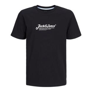 T-shirt Noir Garçon Jack & Jones Beau vue 2