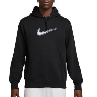 Sweat Noir Homme Nike Club Varsity vue 0