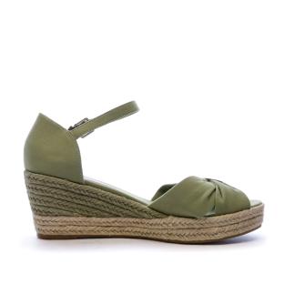 Sandales Compensées Kaki femme Tommy Hilfiger vue 2