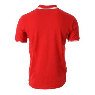 Polo Rouge/Blanc Homme Lee Cooper Opan554 vue 2