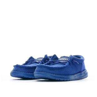 Chaussures Bleu Garçon Hey Dude Wally Youth Funk Mono vue 6