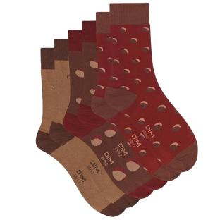 X3 Paires de Chaussettes Rouges Homme Dim X3 vue 2