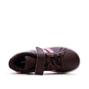 Baskets Prunes/Roses Fille Adidas Grand Court 2.0 vue 4