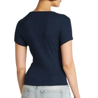 Débardeur Marine Femme Tommy Hilfiger Tjw Slim Button Tank vue 2