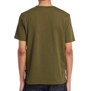 T-Shirt Kaki Homme Timberland TB0A2 vue 2