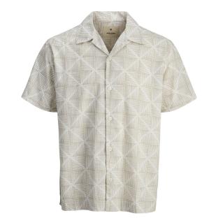 Chemise Beige/Blanc Homme Jack & Jones Kevin pas cher