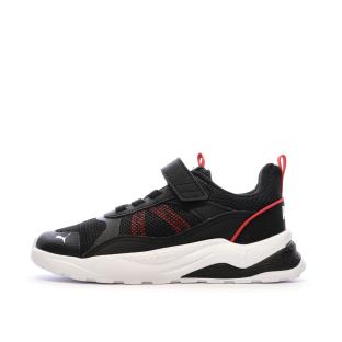 Baskets Noires/Rouges Garçon Puma Anzarun pas cher