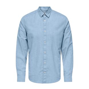 Chemise Bleu Homme Only & Sons Cantley pas cher