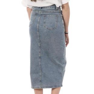 Jupe En Jean Bleu Délavé Femme Monday Premium 392 vue 2