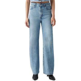 Jean Bleu Femme Levi's Ribcage Wide Leg pas cher